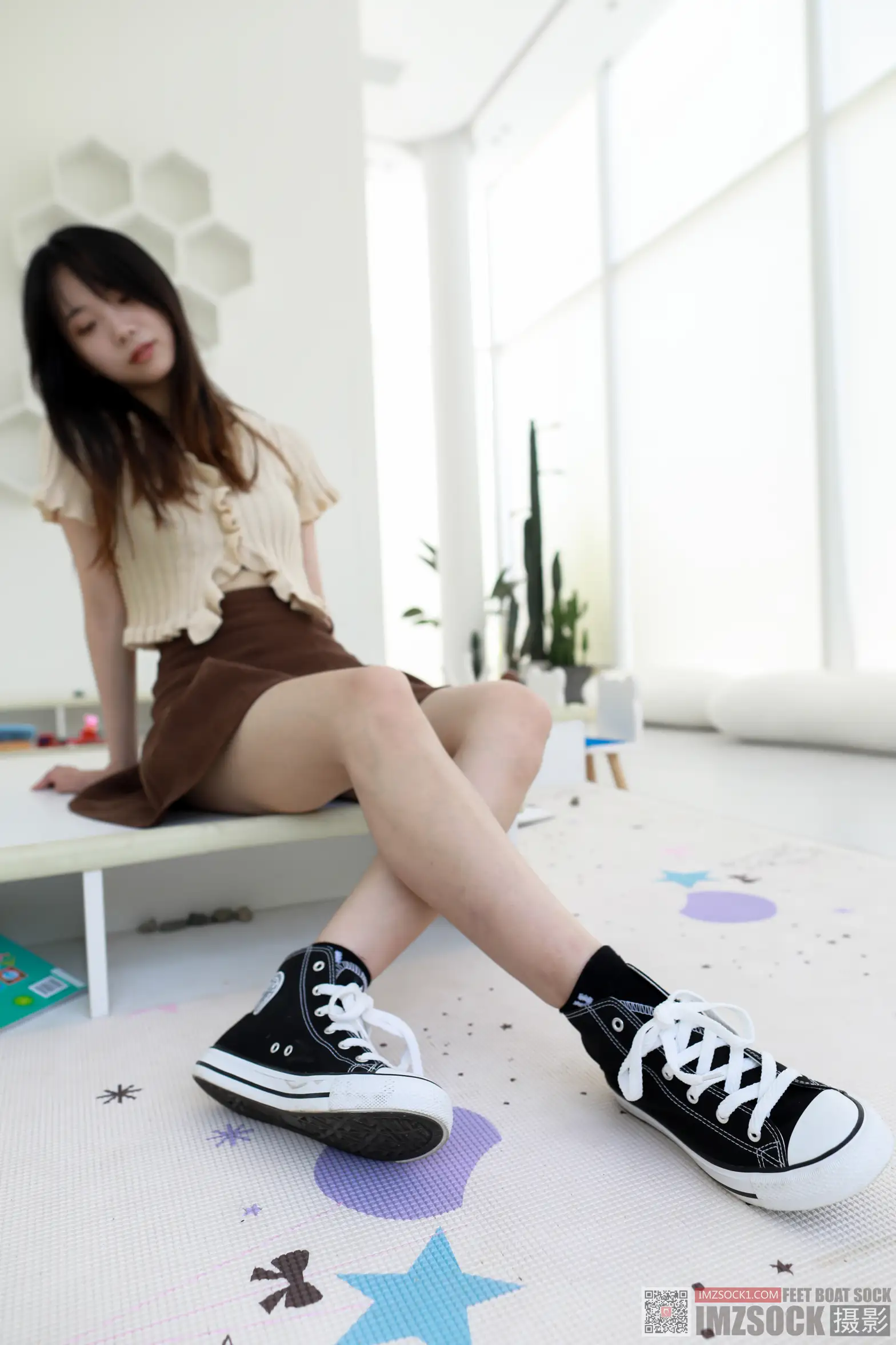 [Mzsock] Love beautiful feet NO.119 cocoa#[74P]-12