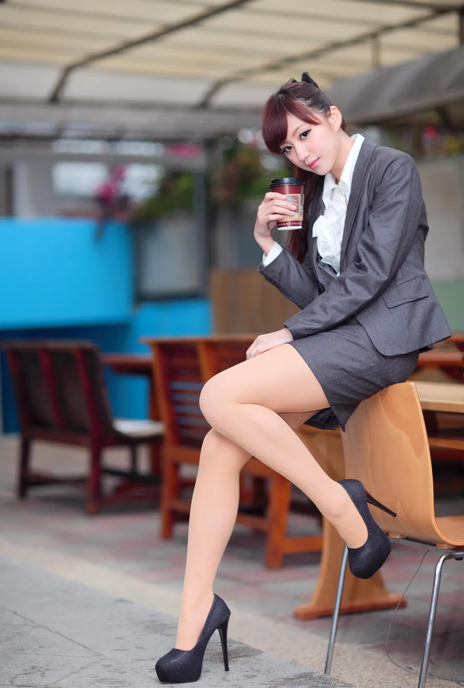 [Mzsock] NO.208 Xiaoya OL stockings, high heels and beautiful legs street photography#[40P]-27