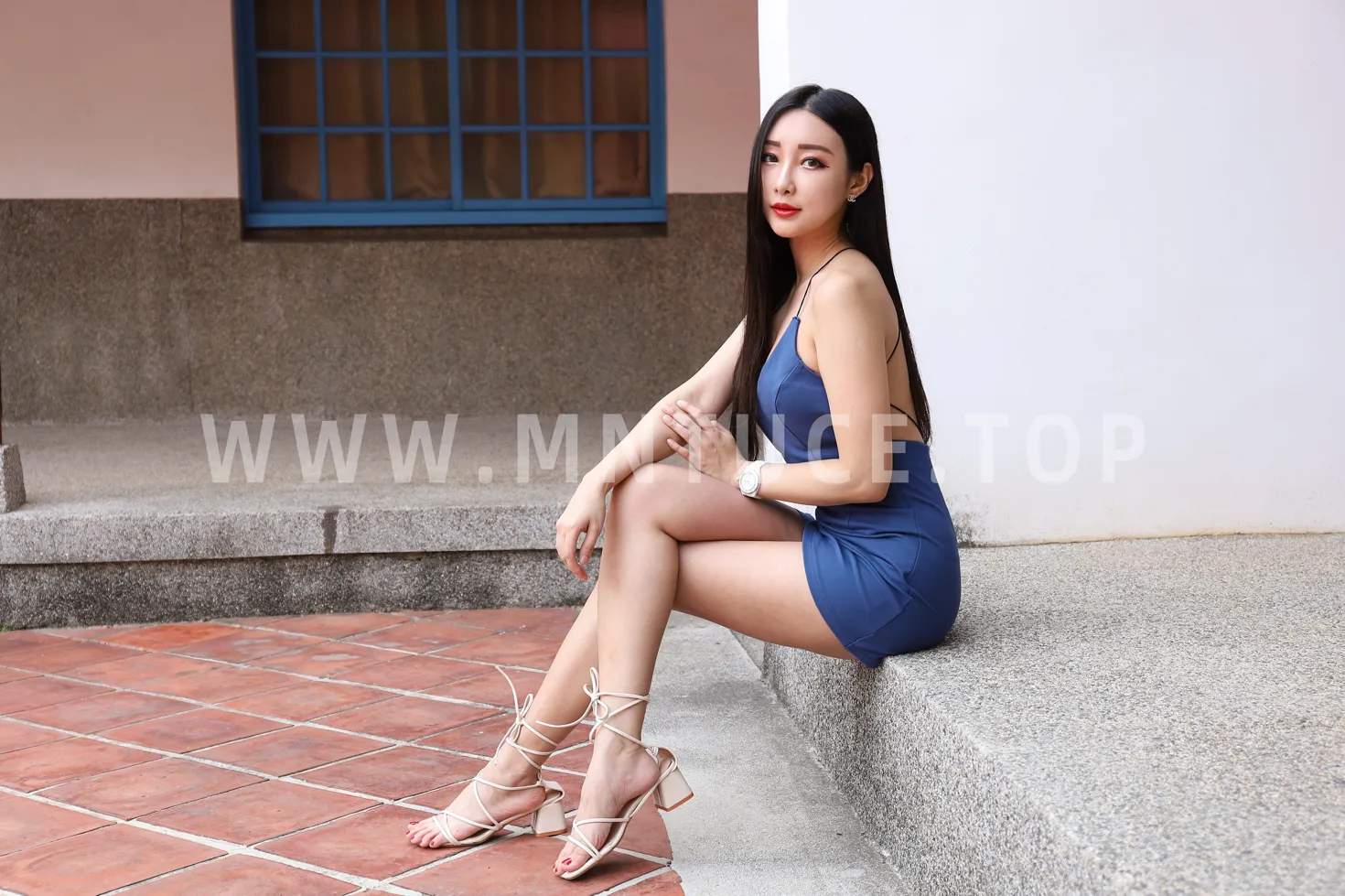 [Mzsock] NO.165 Wu Caijie’s suspender dress and short skirt with high legs and beautiful legs street photography#[50P]-50