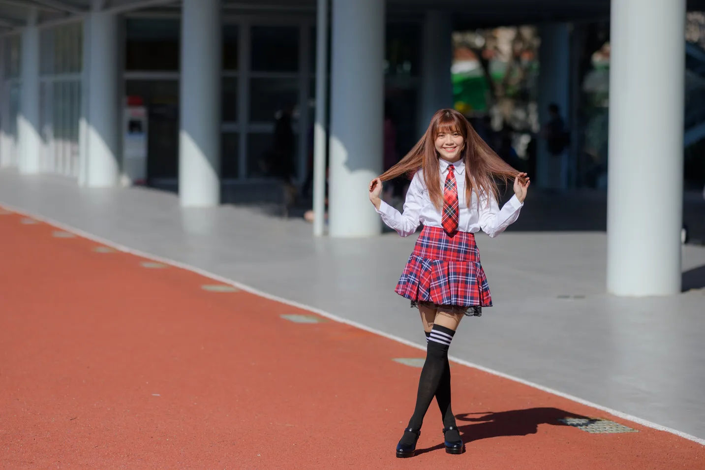 [Mzsock] NO.233 Student uniform high heels street photography#[105P]-3