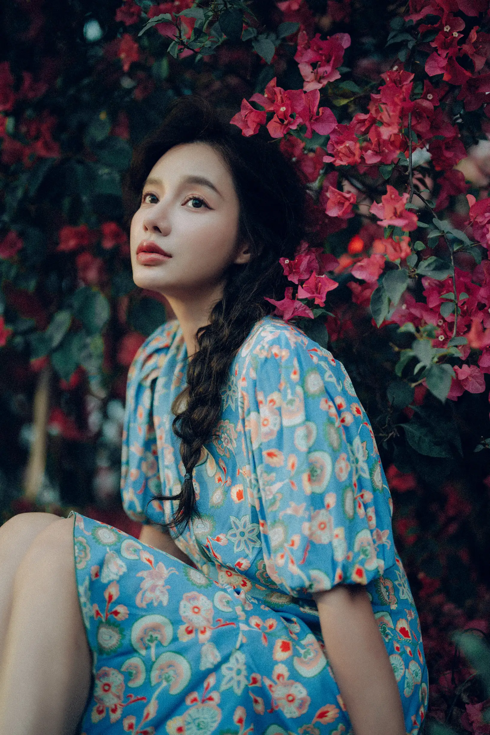 [YITUYU] 2022.06.25 Vol.1282 – Glowing hair, the goddess under the bougainvillea waterfall Classmate Shuwen#[55P]-21